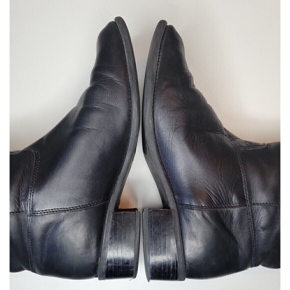 Blondo Womens Black Leather Waterproof Tall Riding Boots Size 9 B Made in Canada - Picture 8 of 12